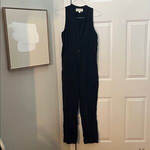 Cloth & Stone Classic Black Tencel Jumpsuit
